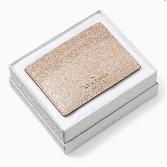 kate spade Accessories Kate Spade Tinsel Boxed Small Card Holder